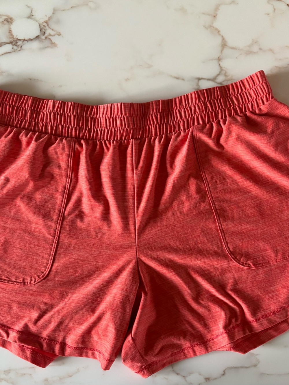 All in Motion Women’s Athletic Shorts Bundle of 2 Size L Black & Heathered Orang - Picture 3 of 13